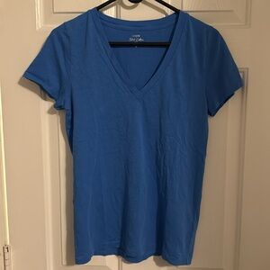 J. Crew cotton v-neck tee, size medium!